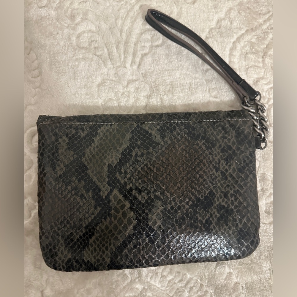 Vera Wang Python Embossed Clutch - image 6